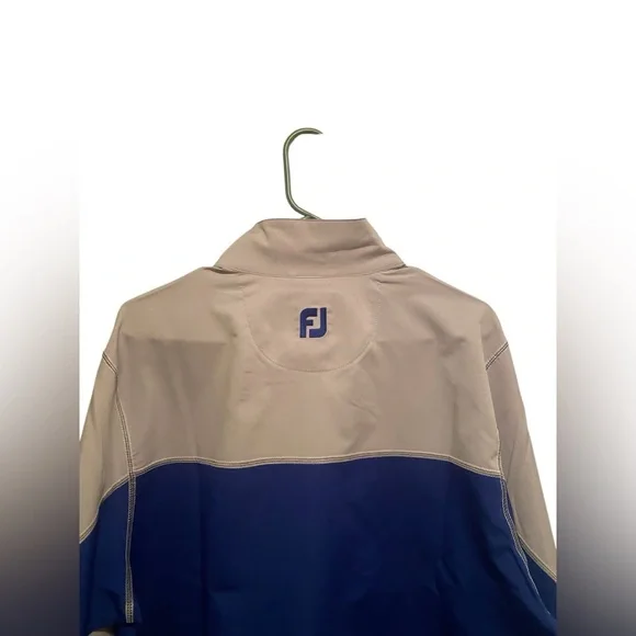 FootJoy Blue and Gray Half-Zip Pullover. Size medium. New with tags - Picture 3 of 7
